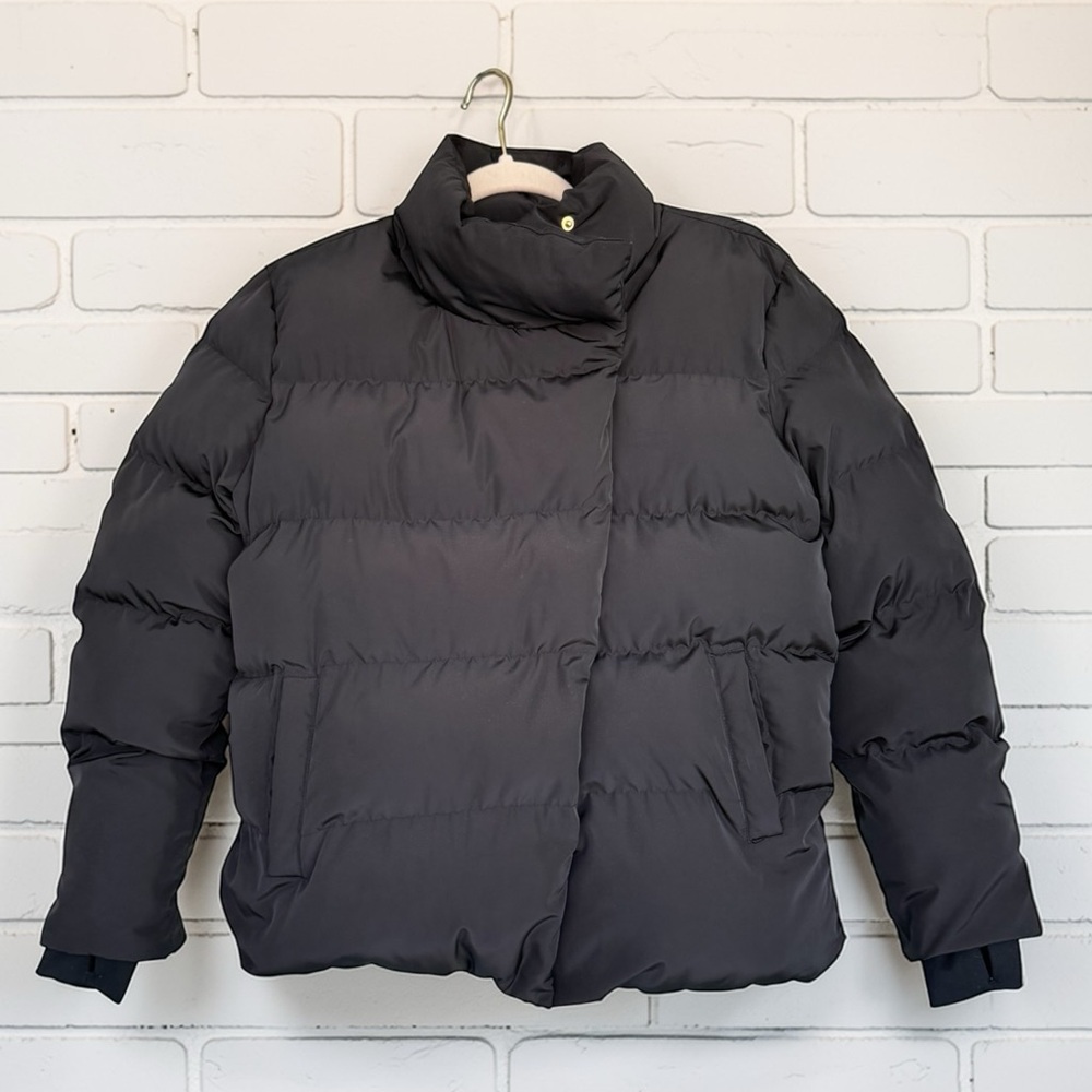 818 Dudley Stephens Astrid Puffer Coat Black Lustre Puff XS